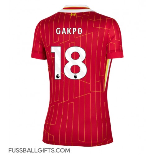 Liverpool Cody Gakpo #18 Fußballbekleidung Heimtrikot Damen 2024-25 Kurzarm